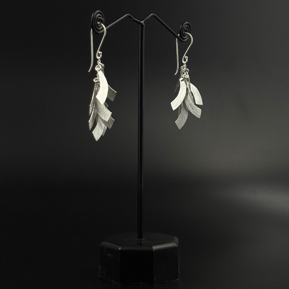 Silver Featherfall Earrings | 925 Silver