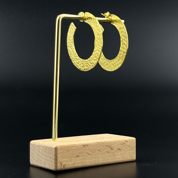 HAMMERD Gold Hoop Earrings | 925 Silver