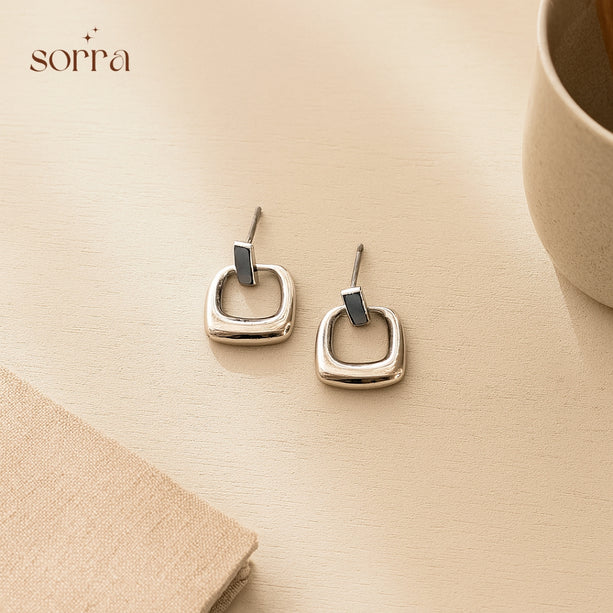 Soft Edge Silver Hoops | 925 Silver