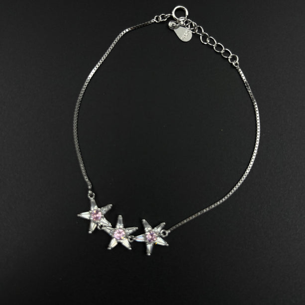 Gilded Grace Pink Heritage Hand Ornament | 925 Silver