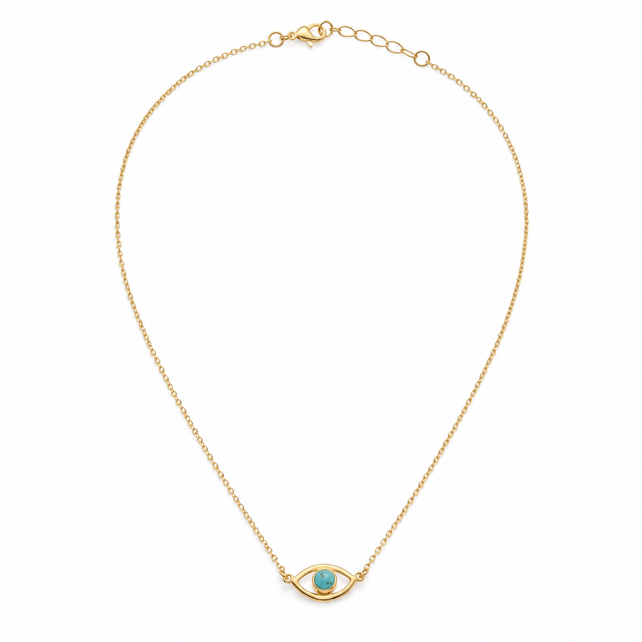 Azure Eye Dainty Necklace | 925 Silver