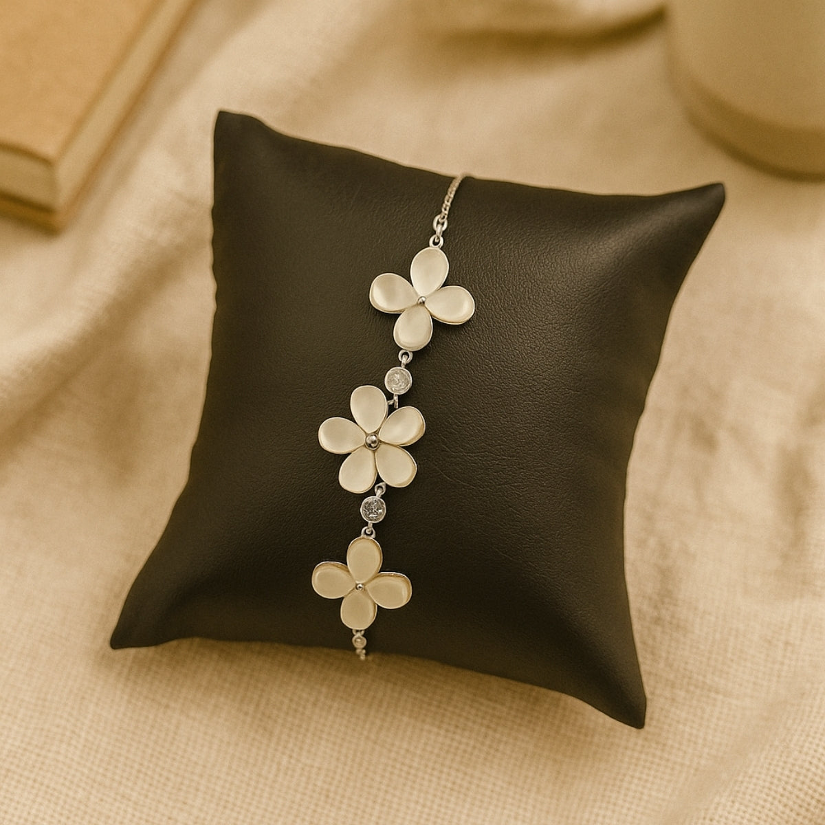 Blossom Muse Silver Flower Bracelet | 925 Silver