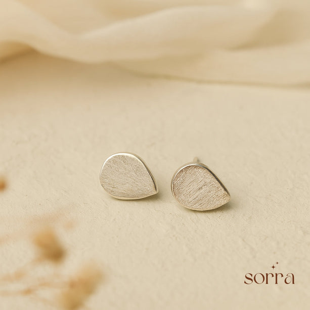 Silver Drop Stud Earrings | 925 Silver