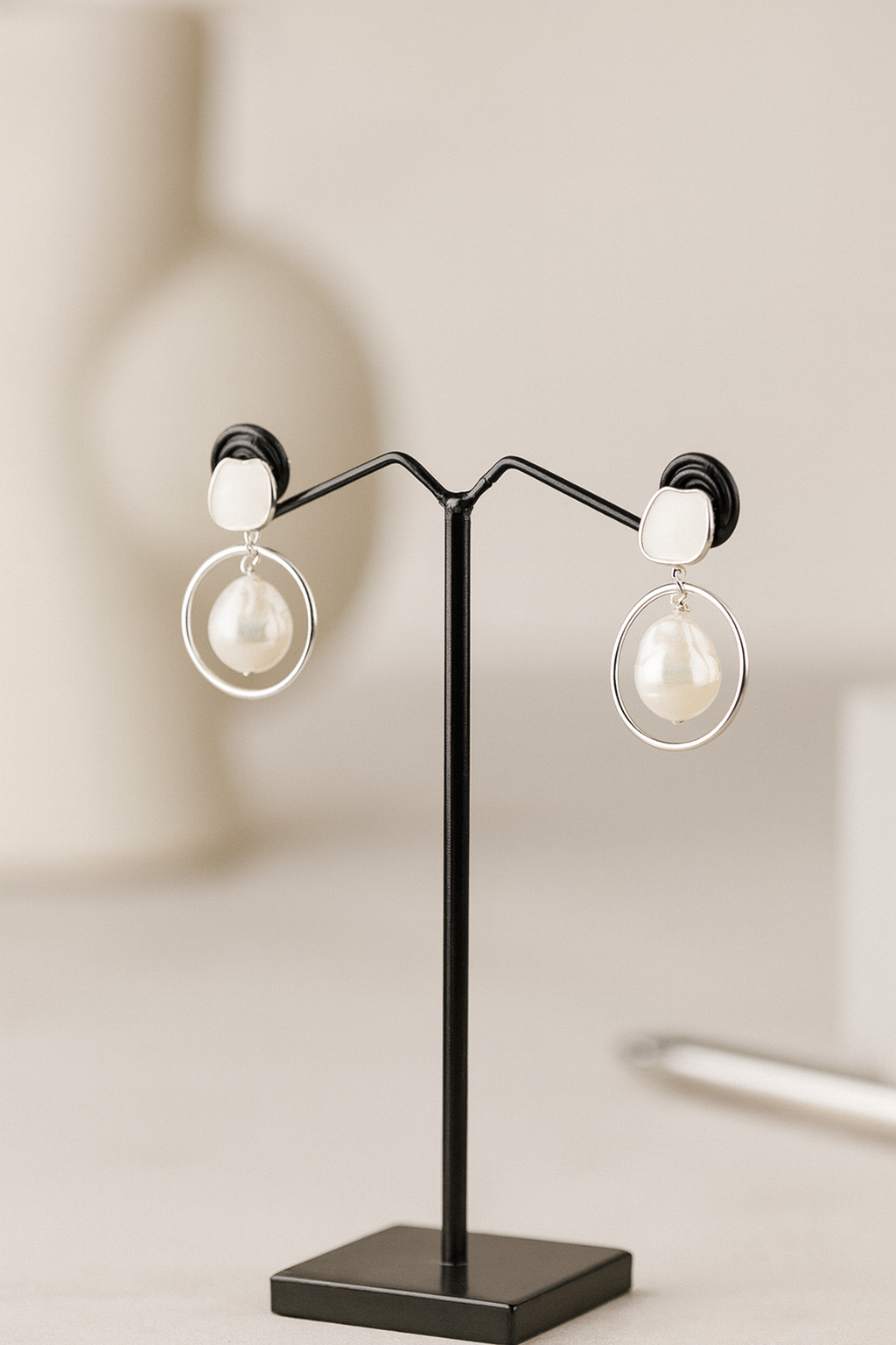 Moonlit Charisma Gemstone Danglers Earrings | 925 Silver