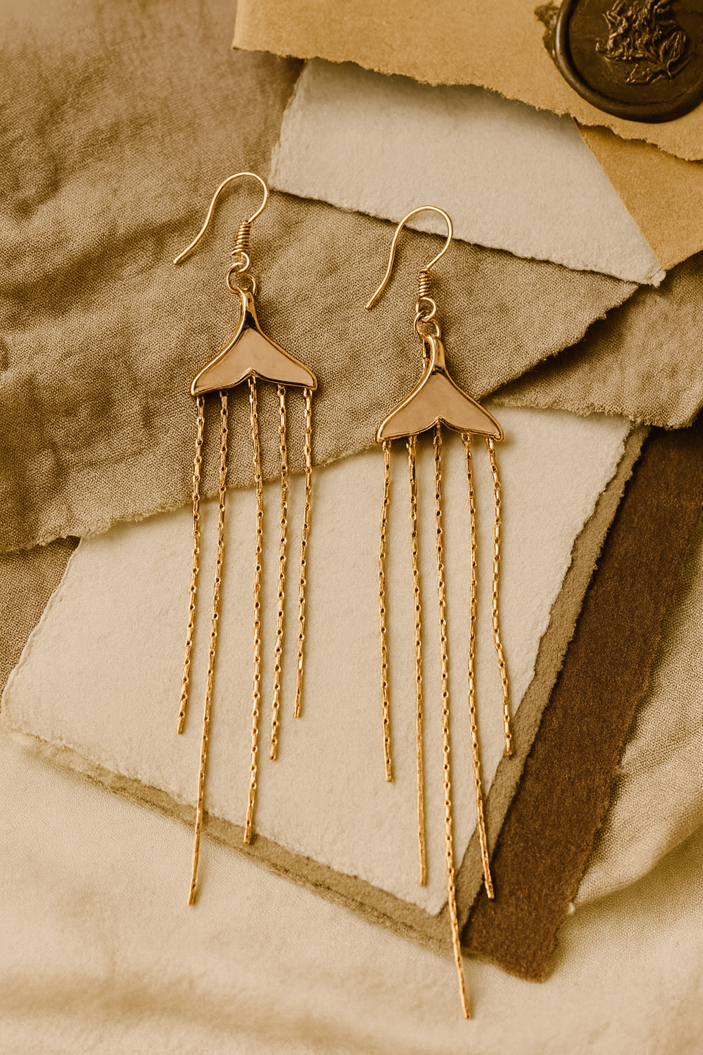 Regal Bloom Antique Gold Earring  | 925 Silver