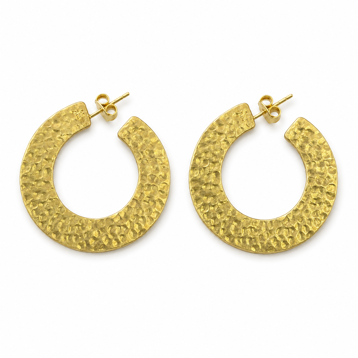 HAMMERD Gold Hoop Earrings | 925 Silver