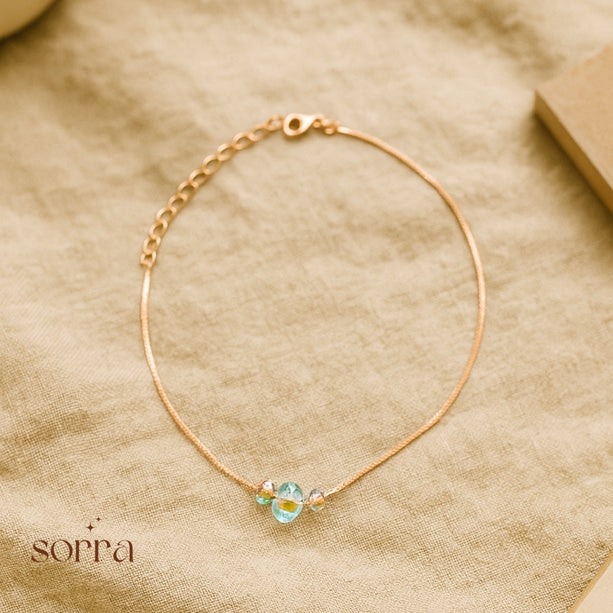 Rosé Glow Crystal Bracelet | 925 Silver