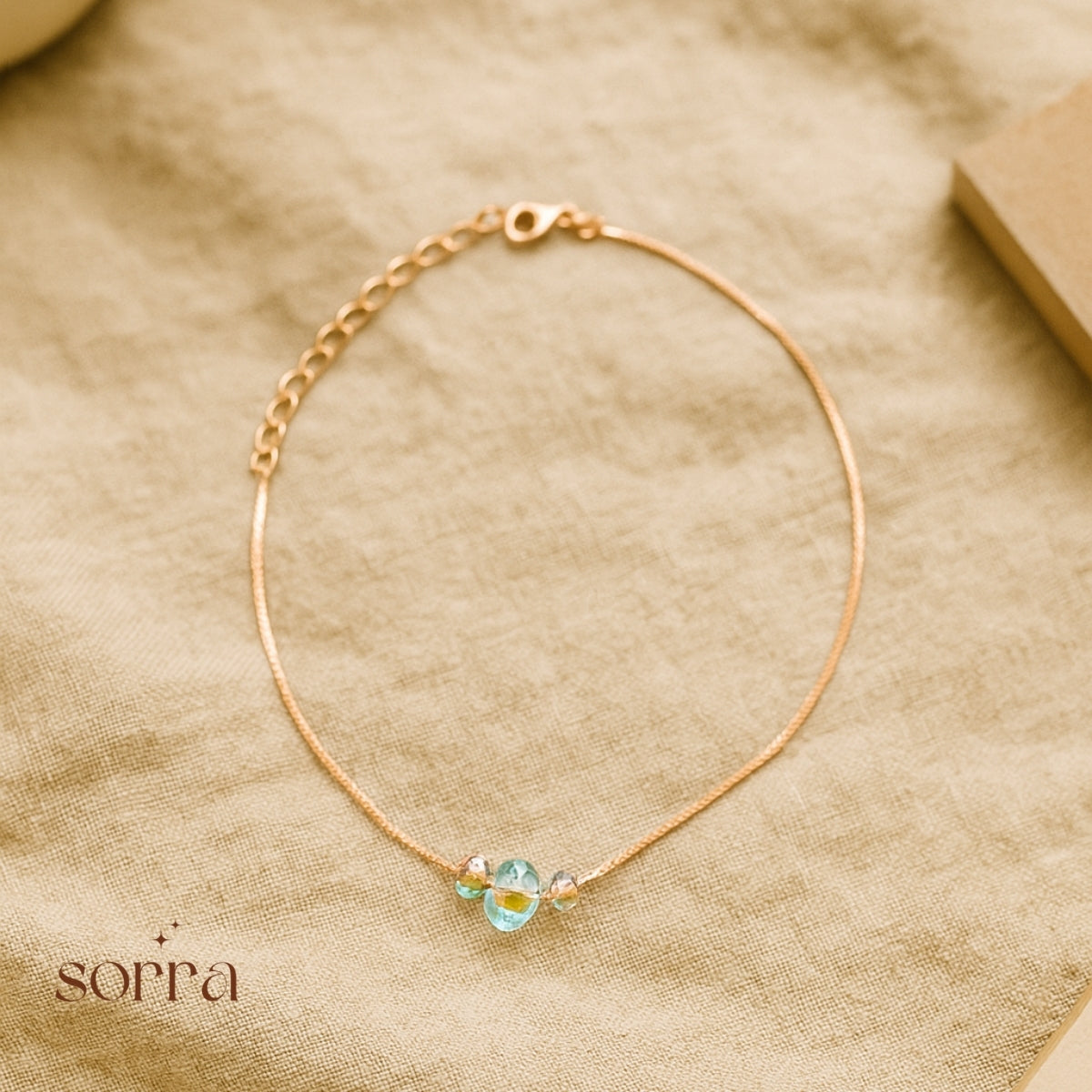 Rosé Glow Crystal Bracelet | 925 Silver
