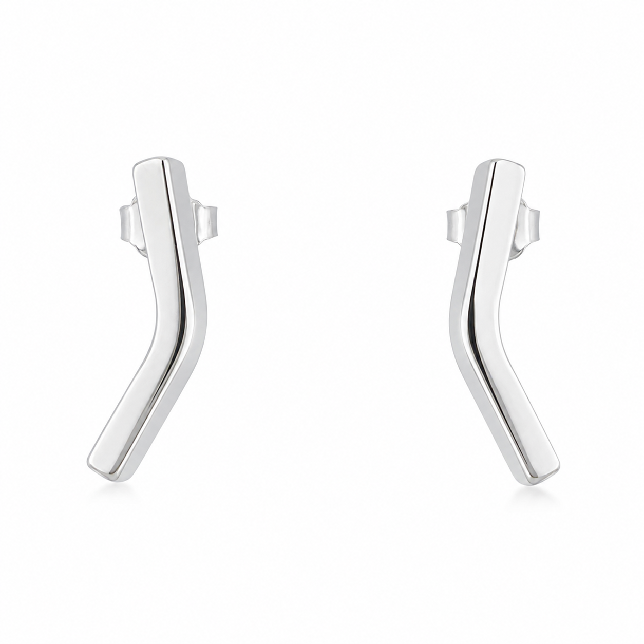 Minimal Silver Twist Studs | 925 Silver