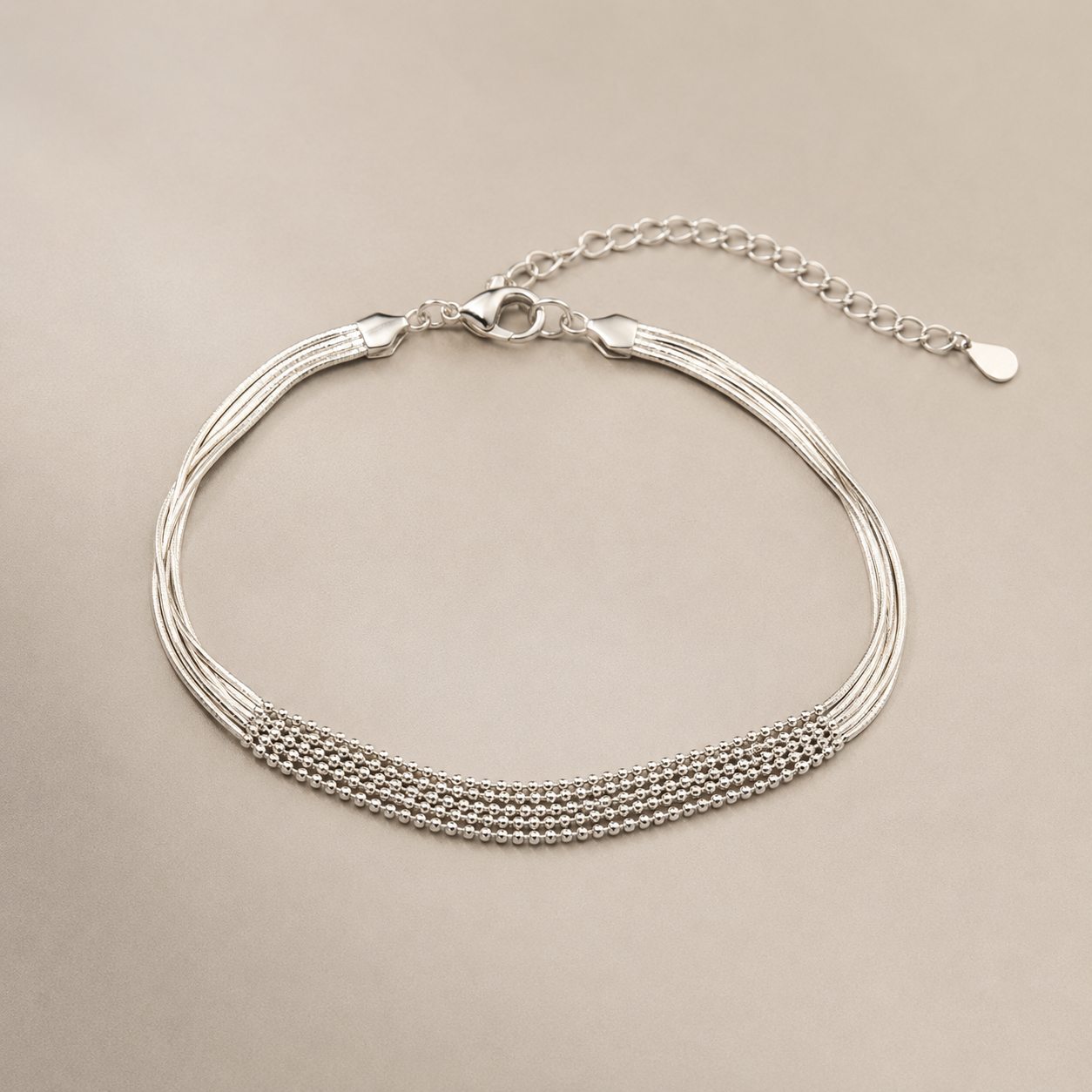 Moonwoven Luxe Layered Wristlet | 925 Silver
