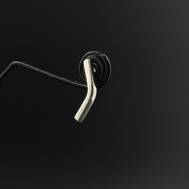 Minimal Silver Twist Studs | 925 Silver