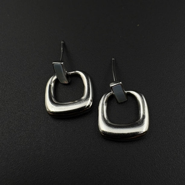 Soft Edge Silver Hoops | 925 Silver