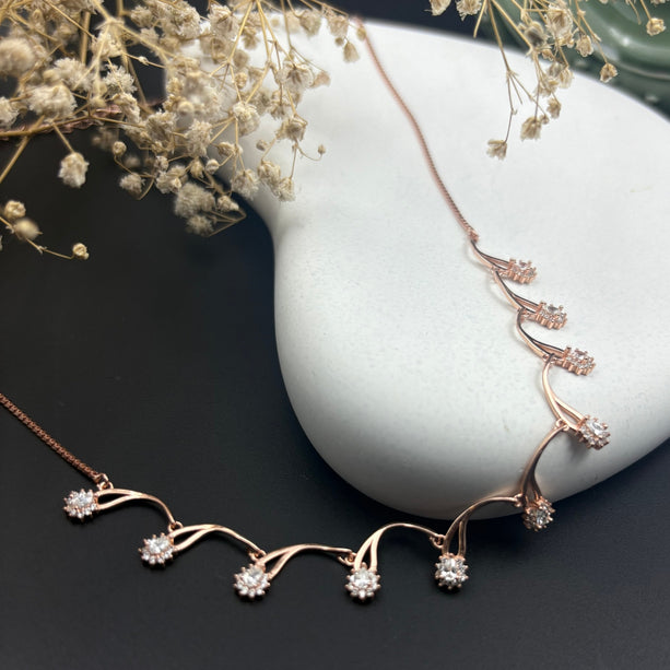 Twilight Loop Rose Gold Set | 925 Silver