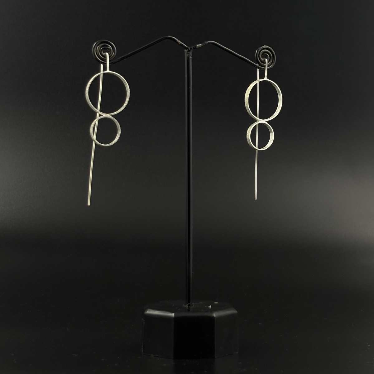 Silver Geo Threader Earrings | 925 Silver