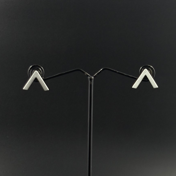 Mini V Line Earrings | 925 Silver
