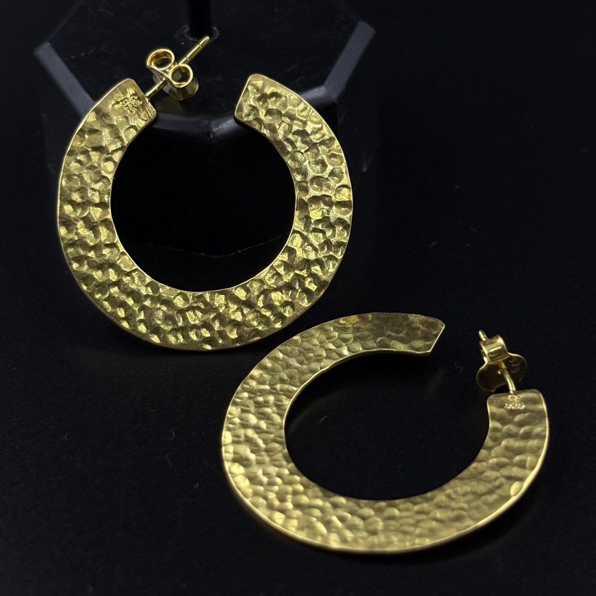 HAMMERD Gold Hoop Earrings | 925 Silver
