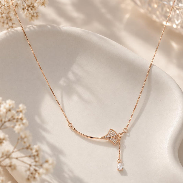 Aurelia Pearl Drop Necklace