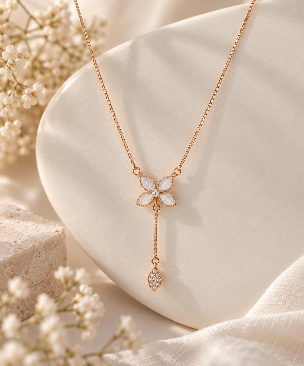 Flora Drop Necklace