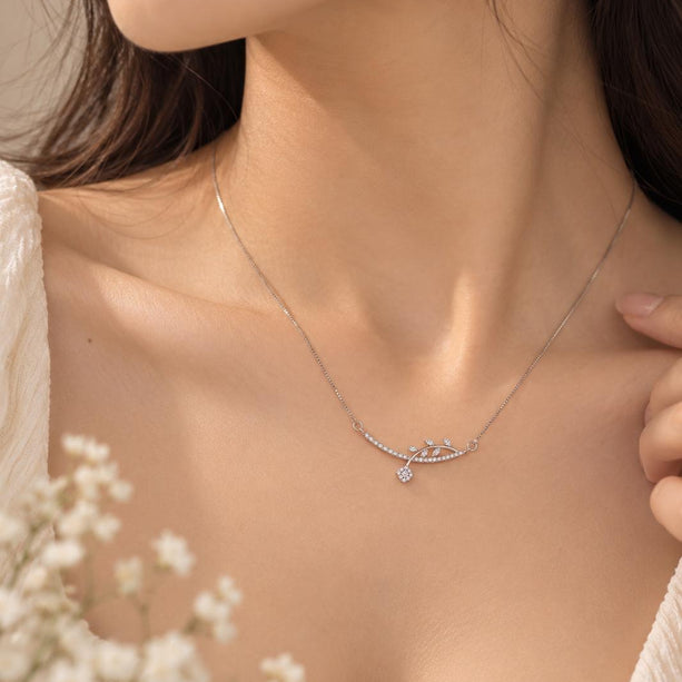 Celeste Curve Drop Necklace