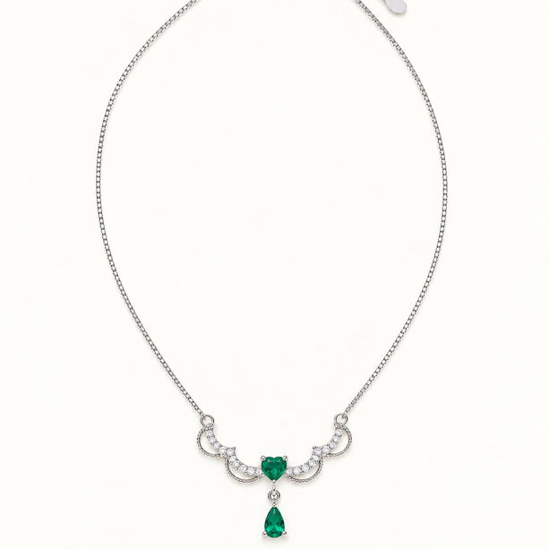 Emerald Teardrop Necklace