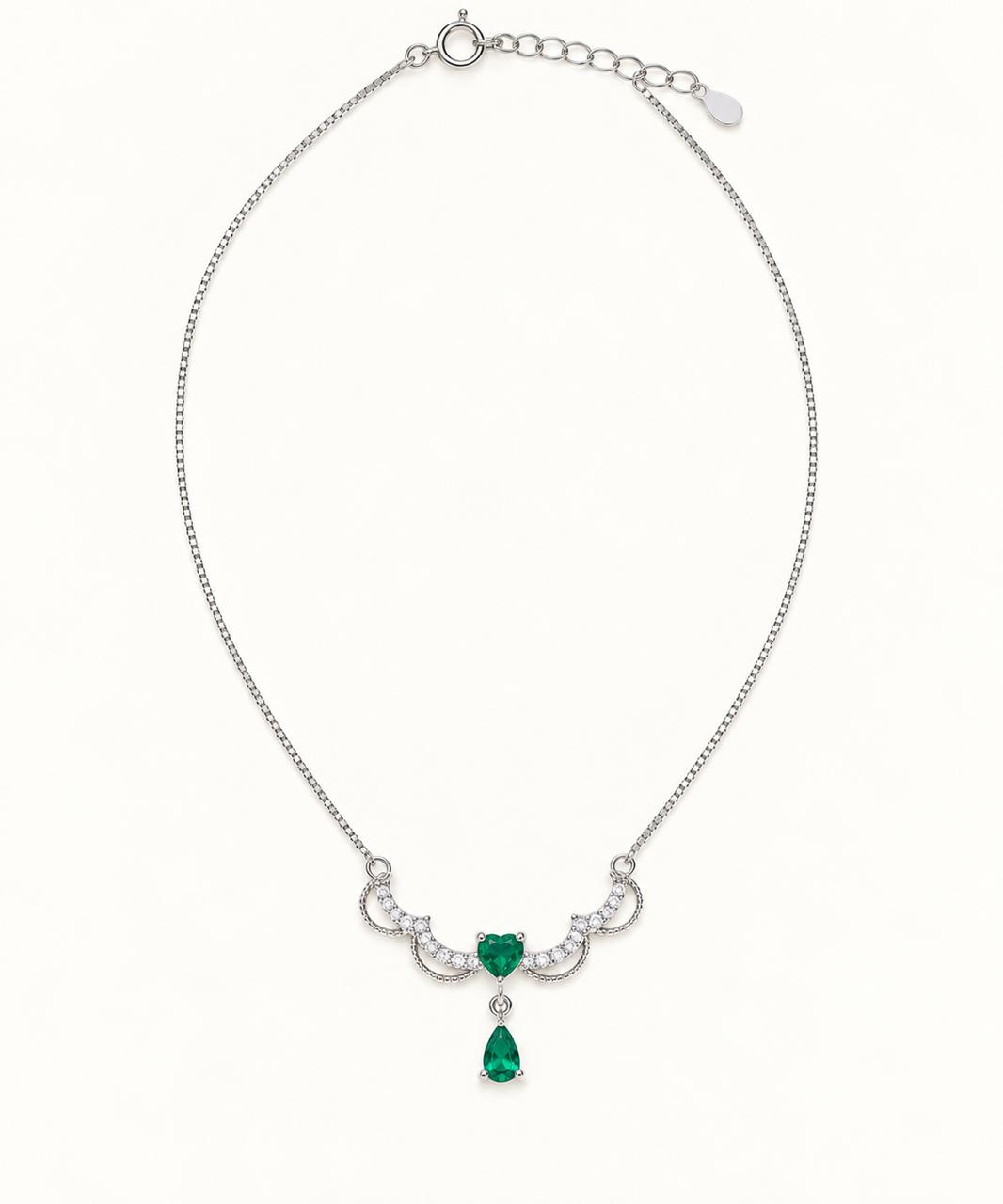 Emerald Teardrop Necklace
