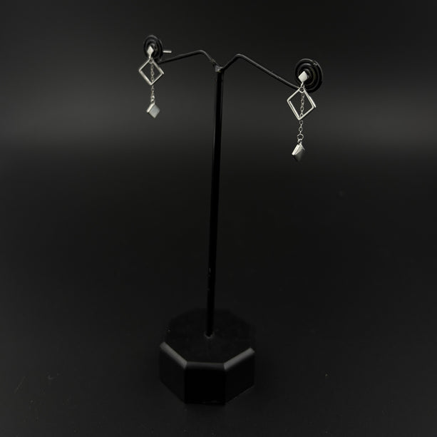 GeoCharm Silver Earrings | 925 Silver