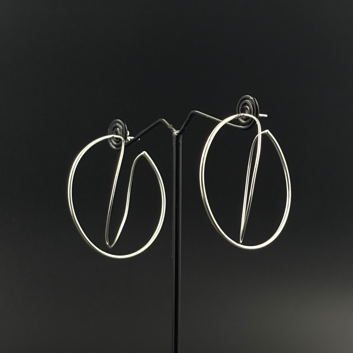 Double Hoop Statement Earrings | 925 Silver