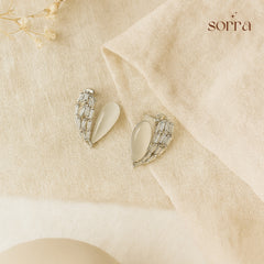 Crystal Hearts Earrings | 925 Silver