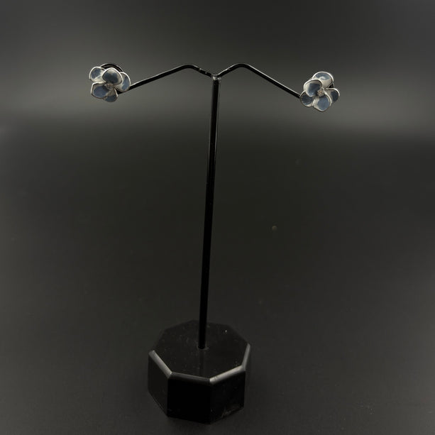 Blue Blossom Whisper Stud Earrings | 925 Silver