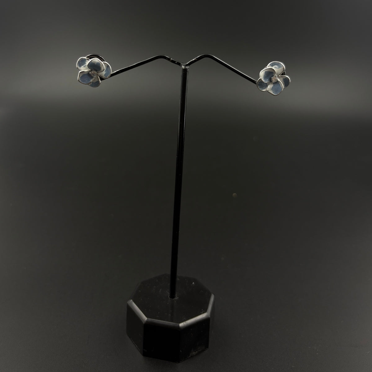 Blue Blossom Whisper Stud Earrings | 925 Silver