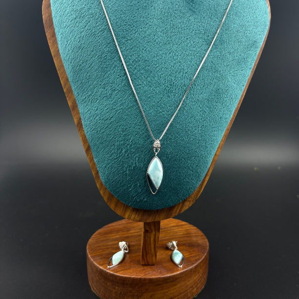 Ocean Mist Larimar Set | 925 Silver