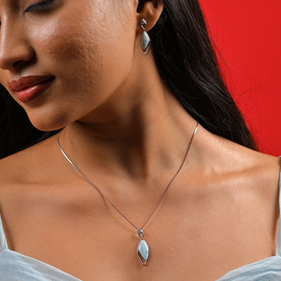 Ocean Mist Larimar Set | 925 Silver