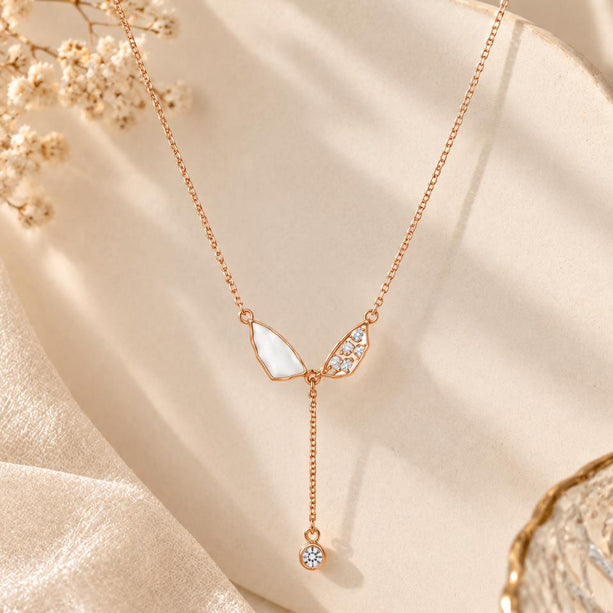 Elara V-Shaped Drop Necklace