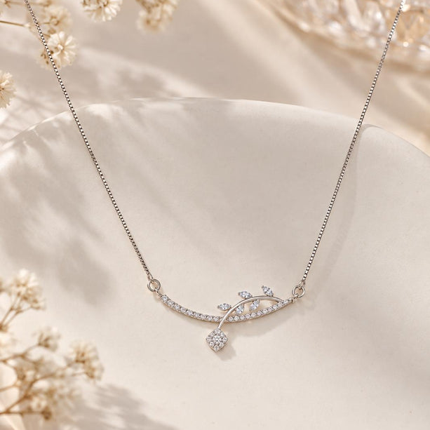 Celeste Curve Drop Necklace