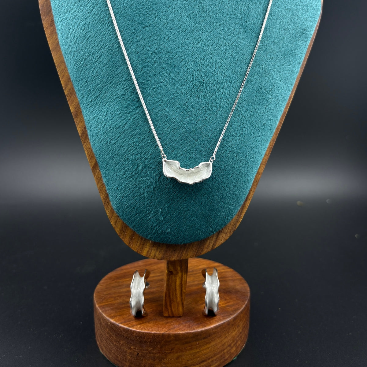 Ripple Edge 925 Silver Set | 925 Silver