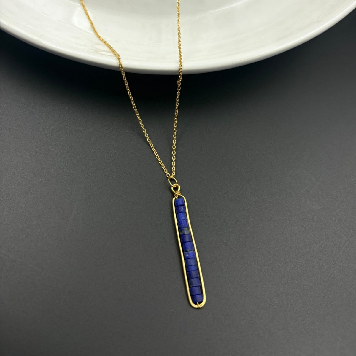 Indigo Rise Gemstone Pendant | 925 Silver