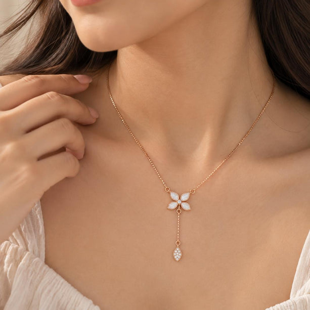 Flora Drop Necklace