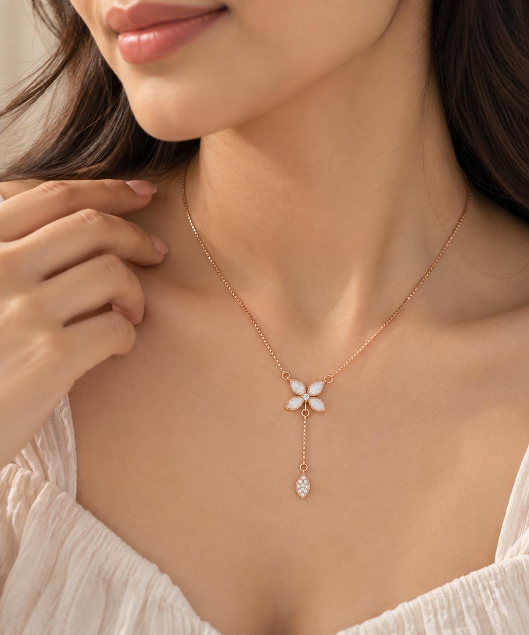 Flora Drop Necklace