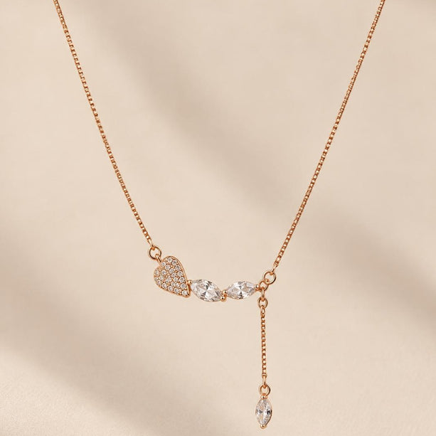 Aurelia Crystal Drop Necklace