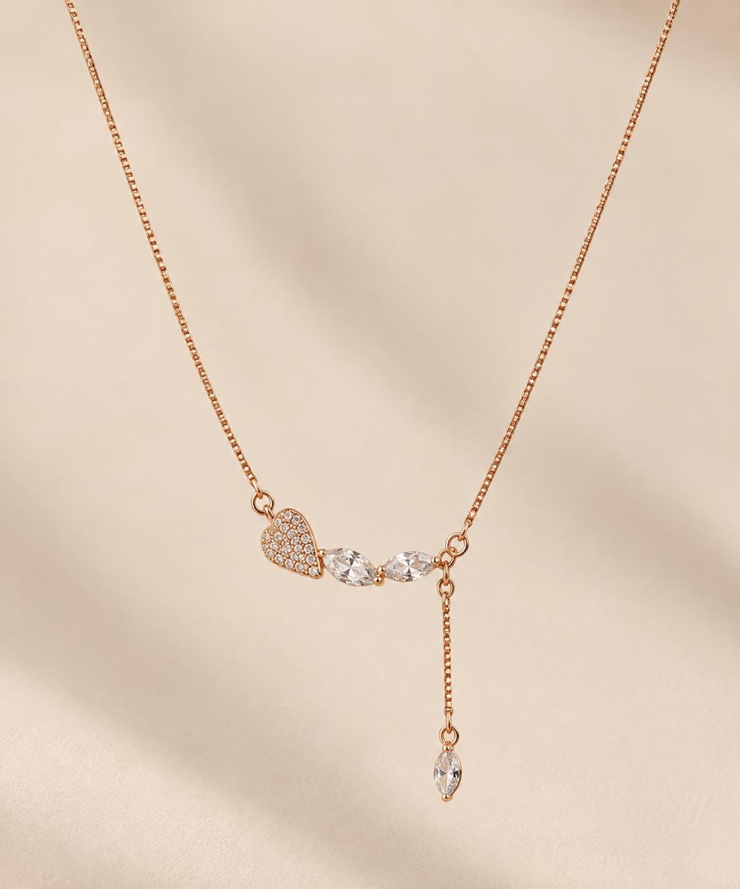Aurelia Crystal Drop Necklace