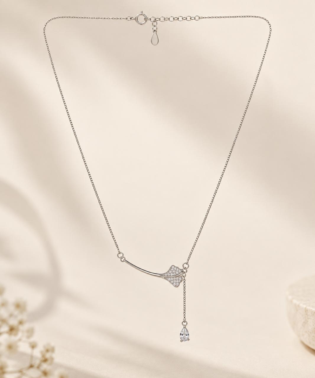 Liora Crystal Y-Drop Necklace