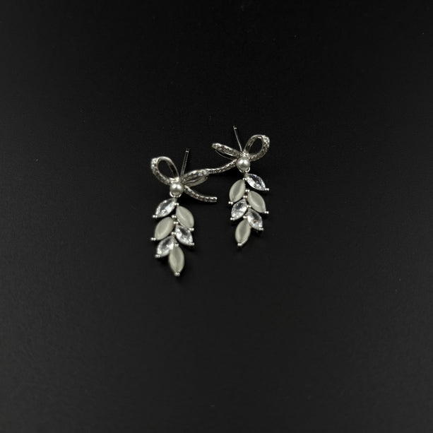 Whispers of Pearl and Petal Earrings | 925 Silver