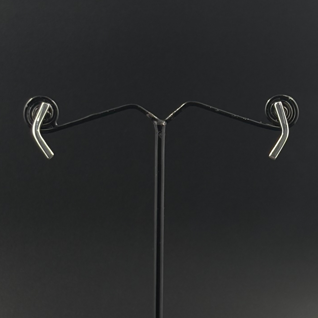 Minimal Silver Twist Studs | 925 Silver