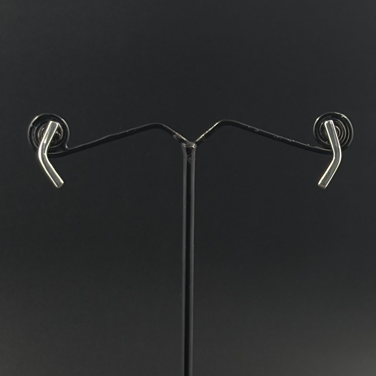 Minimal Silver Twist Studs | 925 Silver