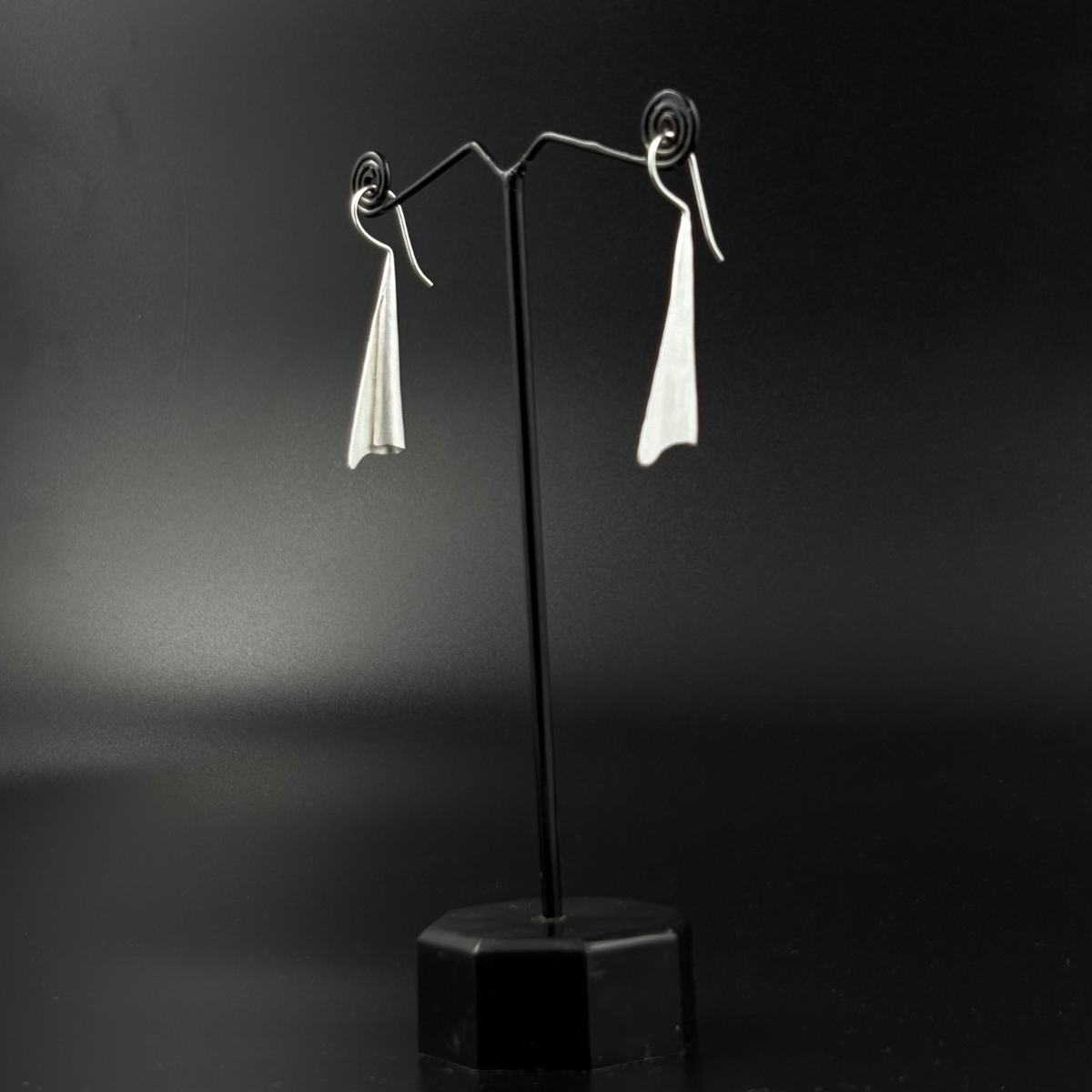 Silver Bell Curve Earrings | 925 Silver