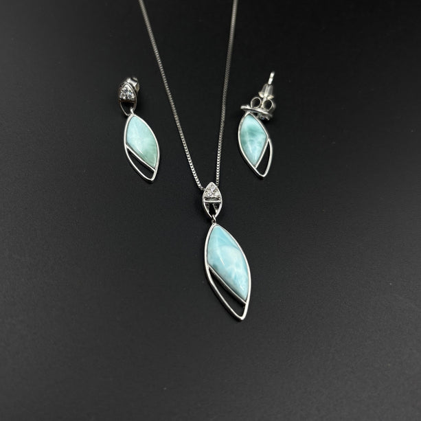 Ocean Mist Larimar Set | 925 Silver