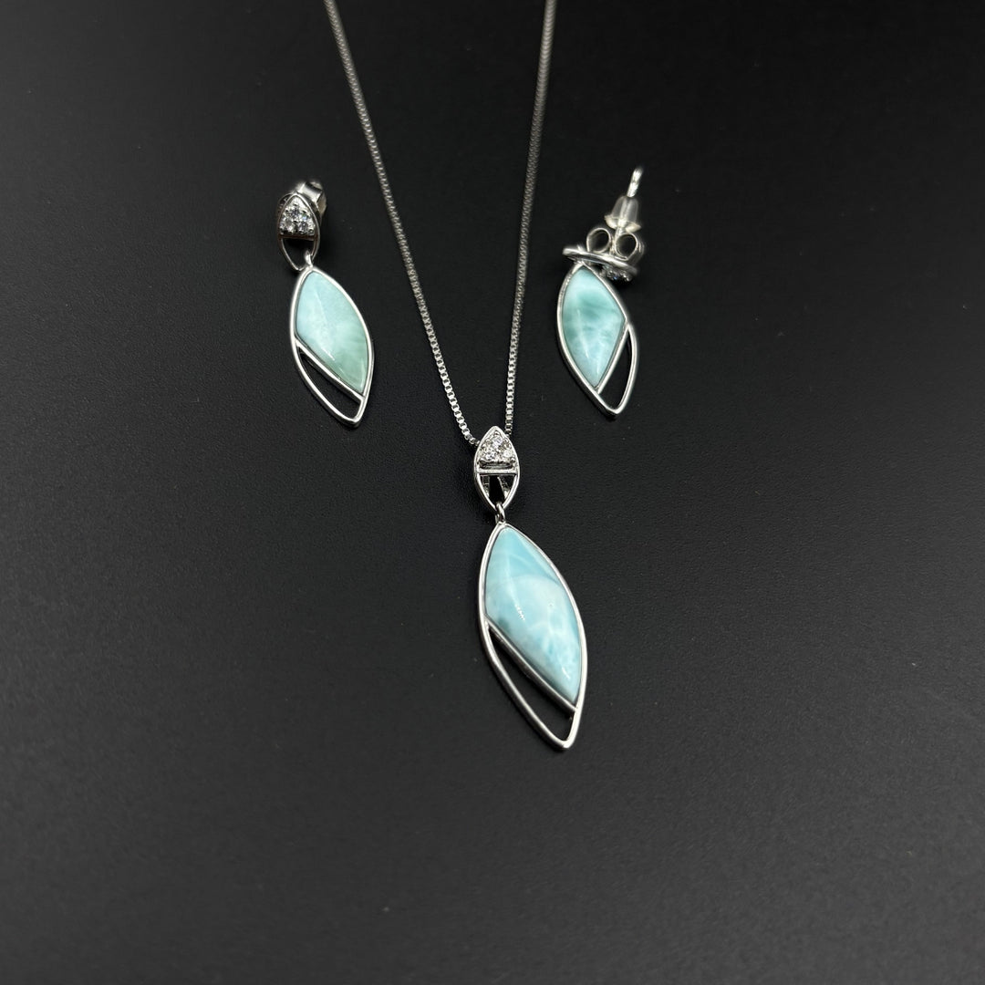 Ocean Mist Larimar Set | 925 Silver