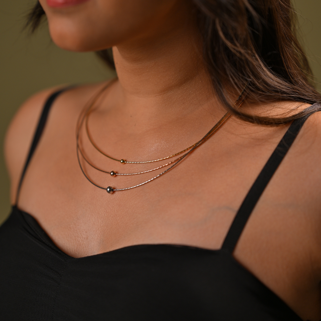 Italian Trilight Necklace | 925 Silver