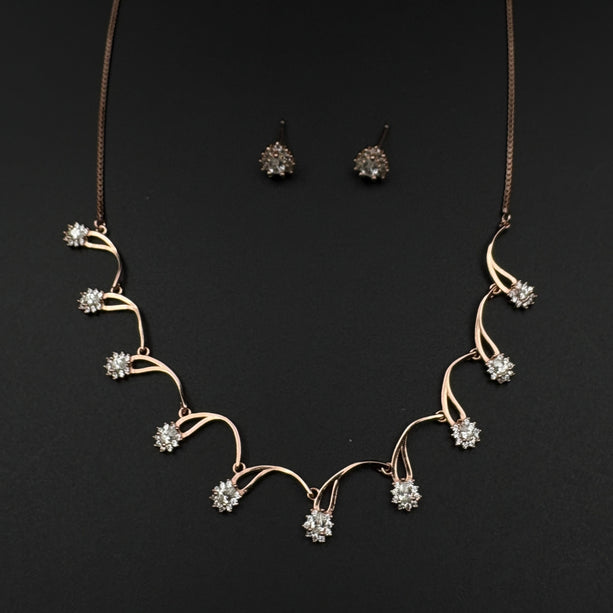 Twilight Loop Rose Gold Set | 925 Silver