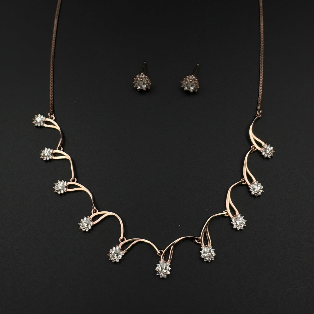 Twilight Loop Rose Gold Set | 925 Silver